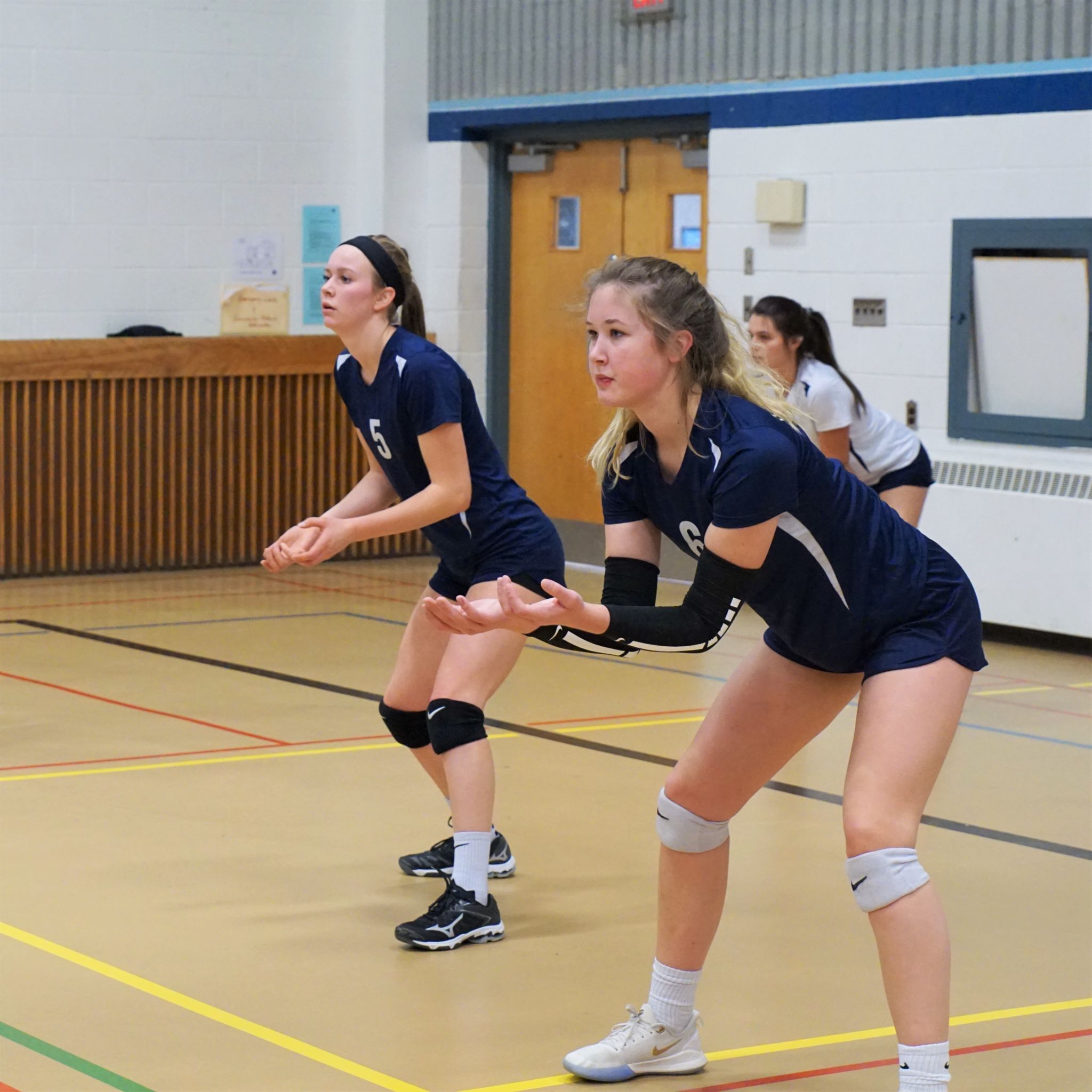 Juliana Dieleman playing volleyball for London Christian High